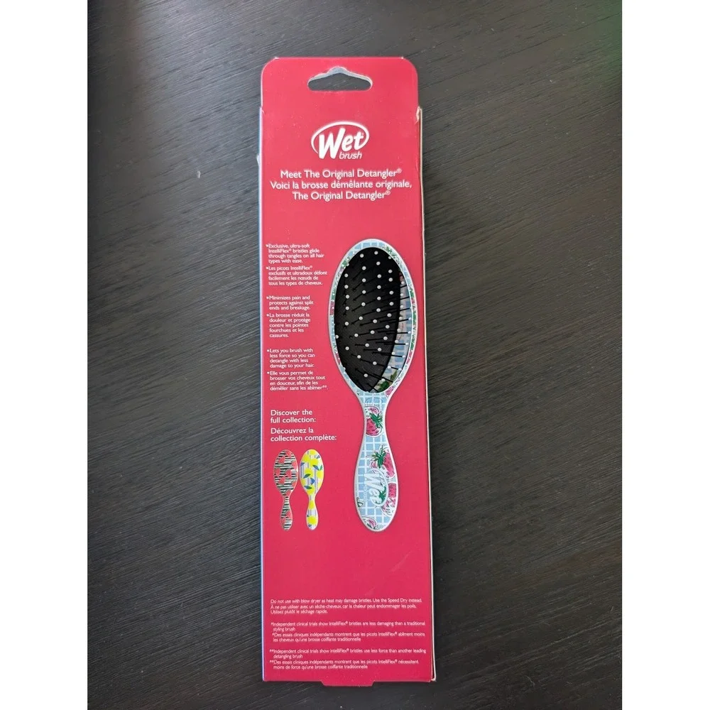 Strawberry Wet Brush Original Detangler Limited Edition Grid Hair Brush Cottage - Picture 3 of 7